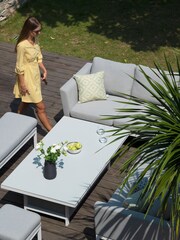 Maze Grey Garden Pulse Corner Dining Set - Image 4 of 4