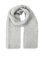Totes Grey Cable Knitted Hat, Scarf & Gloves Set - Image 4 of 5