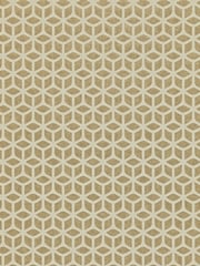 Harlequin Gold Trellis 10.05M Wallpaper - Image 1 of 1