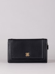 Lakeland Leather Black Medium Icon Leather Flapover Purse - Image 2 of 4