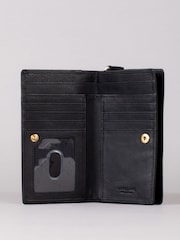 Lakeland Leather Black Medium Icon Leather Flapover Purse - Image 4 of 4