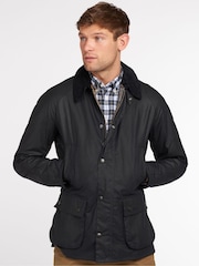 Barbour® Navy Ashby Waxed Jacket - Image 11 of 13