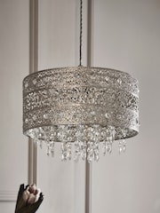 Chrome Maya Easy Fit Pendant Lamp Shade - Image 2 of 7