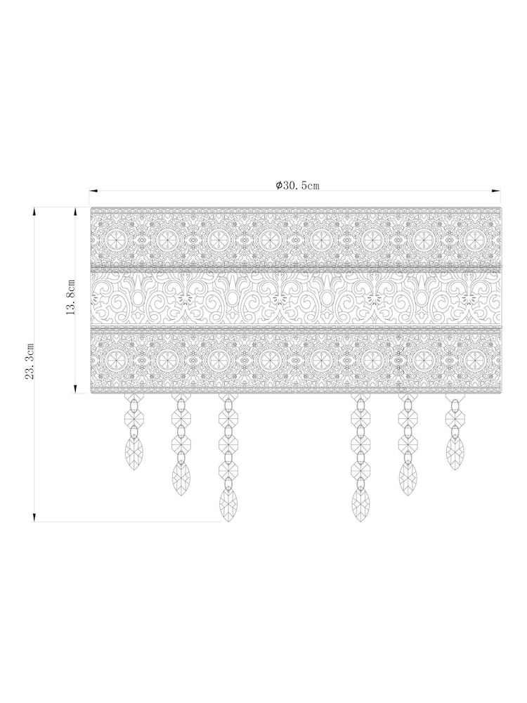 Chrome Maya Easy Fit Pendant Lamp Shade - Image 7 of 7