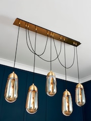 Visconte by BHS Brass Bacoli Pendant Ceiling Light - Image 1 of 3