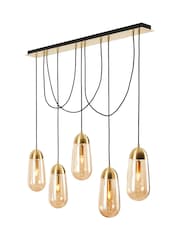 Visconte by BHS Brass Bacoli Pendant Ceiling Light - Image 3 of 3