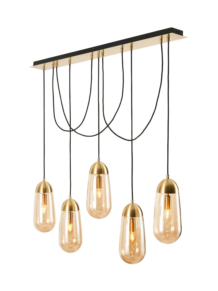 Visconte by BHS Brass Bacoli Pendant Ceiling Light - Image 3 of 3