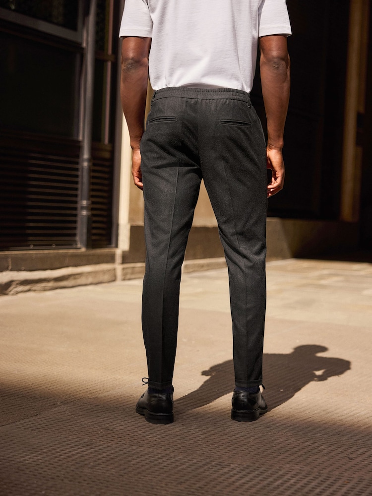 Antraciet - Joggingbroeken met elastische taille en een nette uitstraling - Image 4 of 8