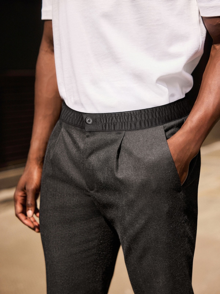 Antraciet - Joggingbroeken met elastische taille en een nette uitstraling - Image 5 of 8