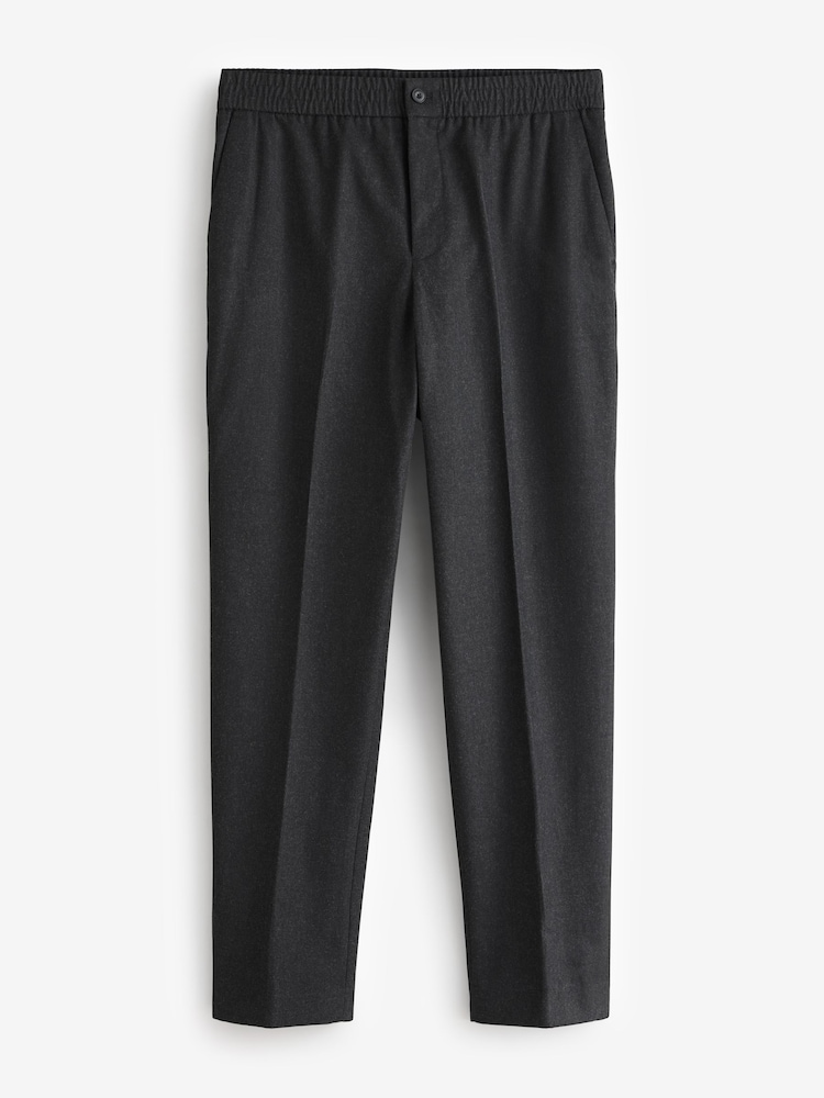 Antraciet - Joggingbroeken met elastische taille en een nette uitstraling - Image 6 of 8