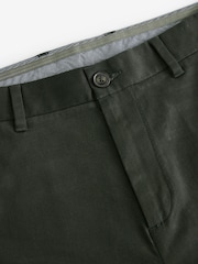 Green Khaki Slim Fit Stretch Printed Soft Touch Chino Trousers - Image 8 of 10