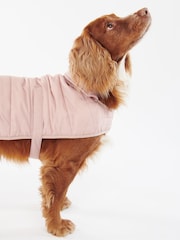 Barbour® Pink Baffle Quilted Dog Coat - Image 2 of 8