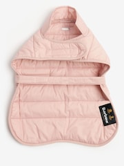 Barbour® Pink Baffle Quilted Dog Coat - Image 6 of 8