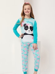 Harry Bear Blue Panda Animal Printed Pyjamas - Image 1 of 4