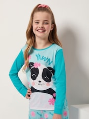 Harry Bear Blue Panda Animal Printed Pyjamas - Image 3 of 4