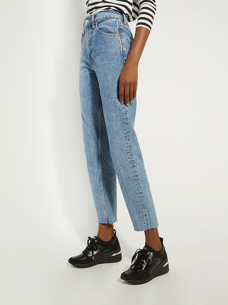 Dune London Black Side Zip Eiline Wedge Trainers - Image 1 of 6