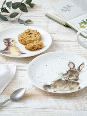Royal Worcester Wrendale Bunny & Duckling Coupe Plates - Image 3 of 5