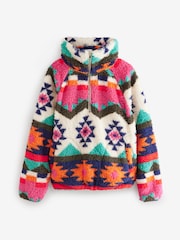 Bright Ikat Borg Half Zip Jacket - Image 6 of 8