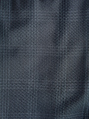 Navy Blue Slim Signature Italian Fabric Check Suit Trousers - Image 9 of 9