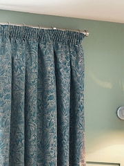 Wylder Wedgewood Grantley Jacquard Pencil Pleat Curtains - Image 3 of 5