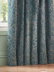 Wylder Wedgewood Grantley Jacquard Pencil Pleat Curtains - Image 4 of 5