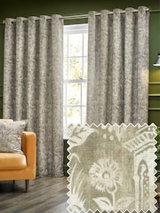 Wylder Linen Bengal Chenille Eyelet Curtains - Image 1 of 5