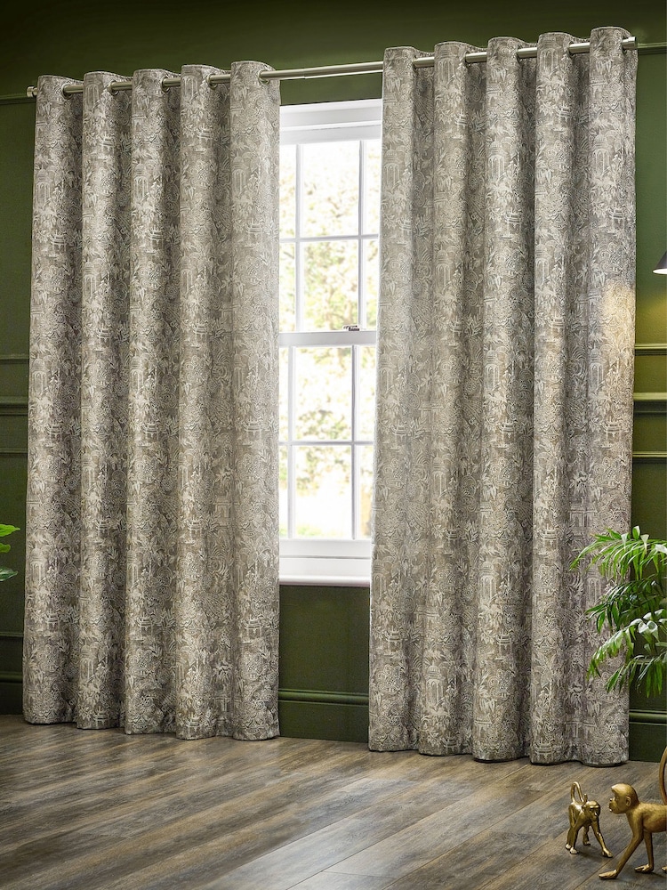 Wylder Linen Bengal Chenille Eyelet Curtains - Image 5 of 5