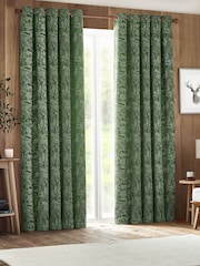 Cortinas de ilhós de chenille Furn Winter Woods - Imagem 3 de 6
