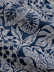 Wylder Midnight Bali Botanical Jacquard Eyelet Curtains - Image 4 of 5