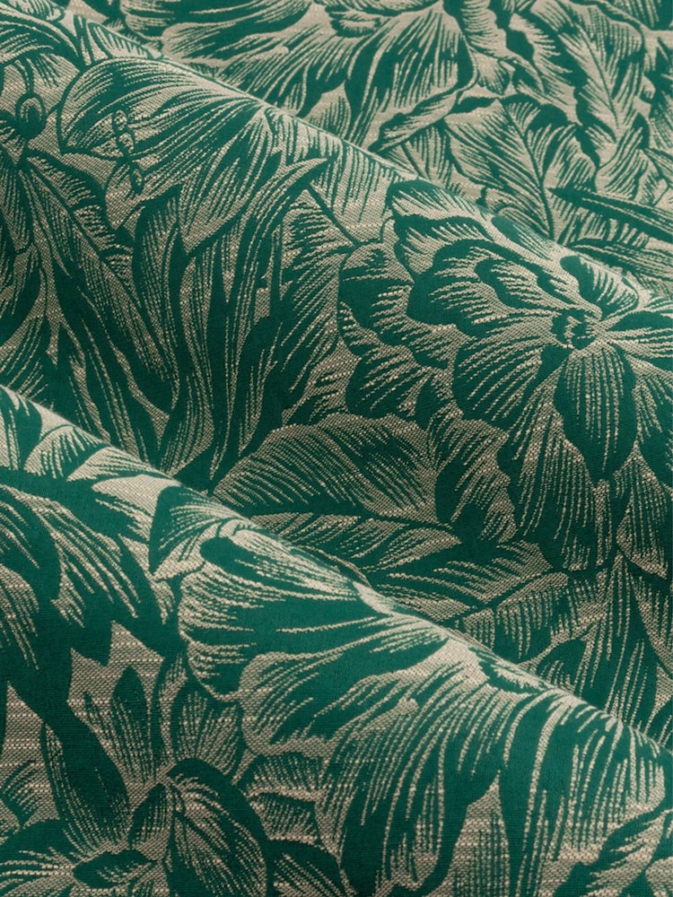 Wylder Emerald Grantley Jacquard Eyelet Curtains - Image 5 of 5
