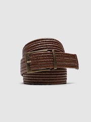 Rodd & Gunn Brown Stirling Stretch Belt - Image 1 of 3