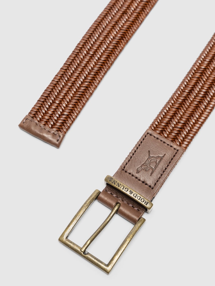 Rodd & Gunn Brown Stirling Stretch Belt - Image 2 of 3