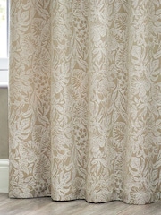 Wylder Natural Bali Botanical Jacquard Eyelet Curtains - Image 3 of 5