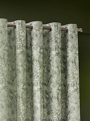 Wylder Sage Bengal Chenille Eyelet Curtains - Image 2 of 5