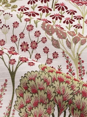 Wylder Rednut Ophelia Floral Jacquard Lined Pencil Pleat Curtains - Image 4 of 5