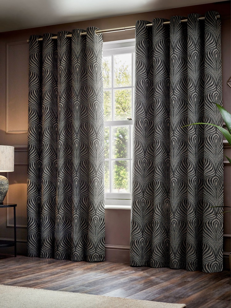 Paoletti Gatsby Jacquard zavese z obročki - Slika 5 iz 5 Paoletti Gatsby Jacquard zavese z obročki - Slika 5 iz 5