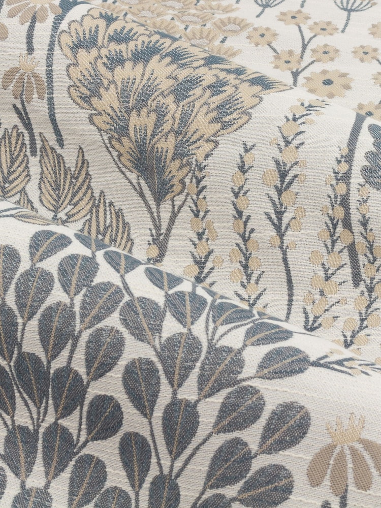 Wylder Ophelia -kukkakuvioiset jacquard-vuoratut rypytysnauhaverhot - Kuva 4 / 4