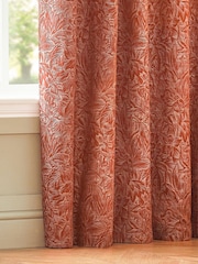 Wylder Brick Grantley Jacquard Eyelet Curtains - Image 4 of 5