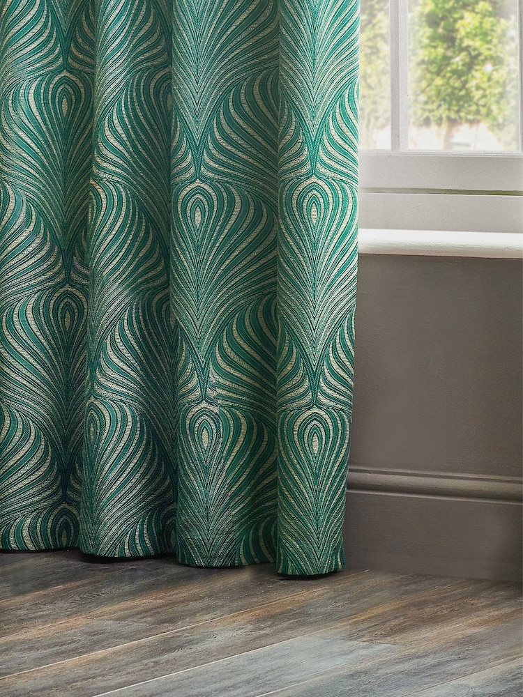 Paoletti Gatsby Jacquard zavese z obročki - Slika 2 iz 5 Paoletti Gatsby Jacquard zavese z obročki - Slika 2 iz 5