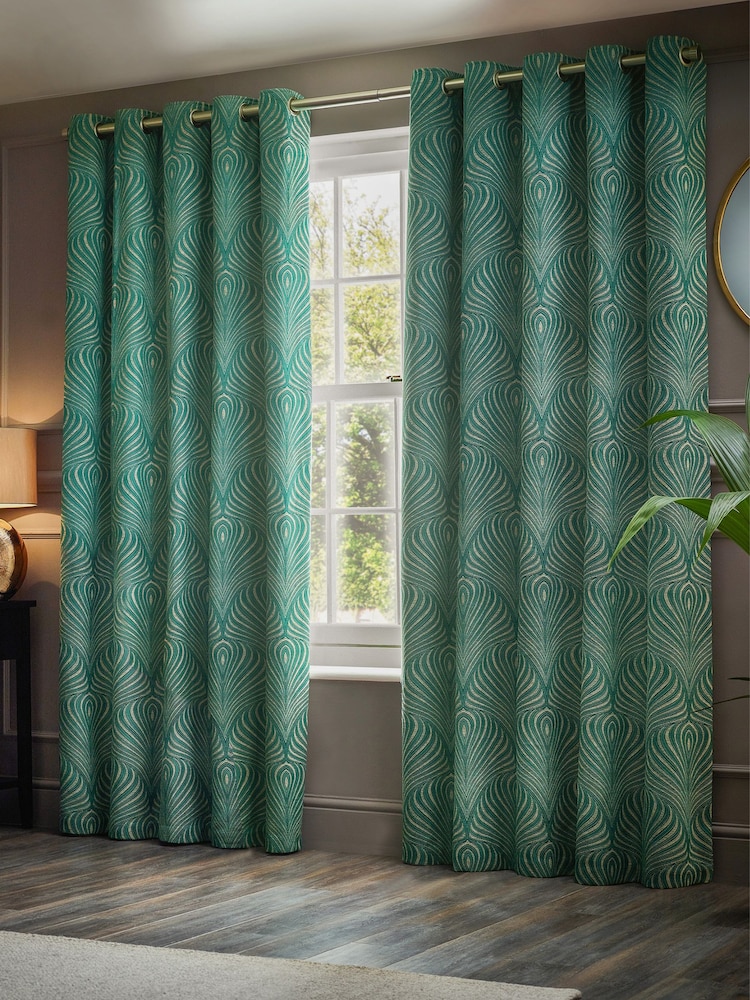 Paoletti Gatsby Jacquard zavese z obročki - Slika 5 iz 5 Paoletti Gatsby Jacquard zavese z obročki - Slika 5 iz 5