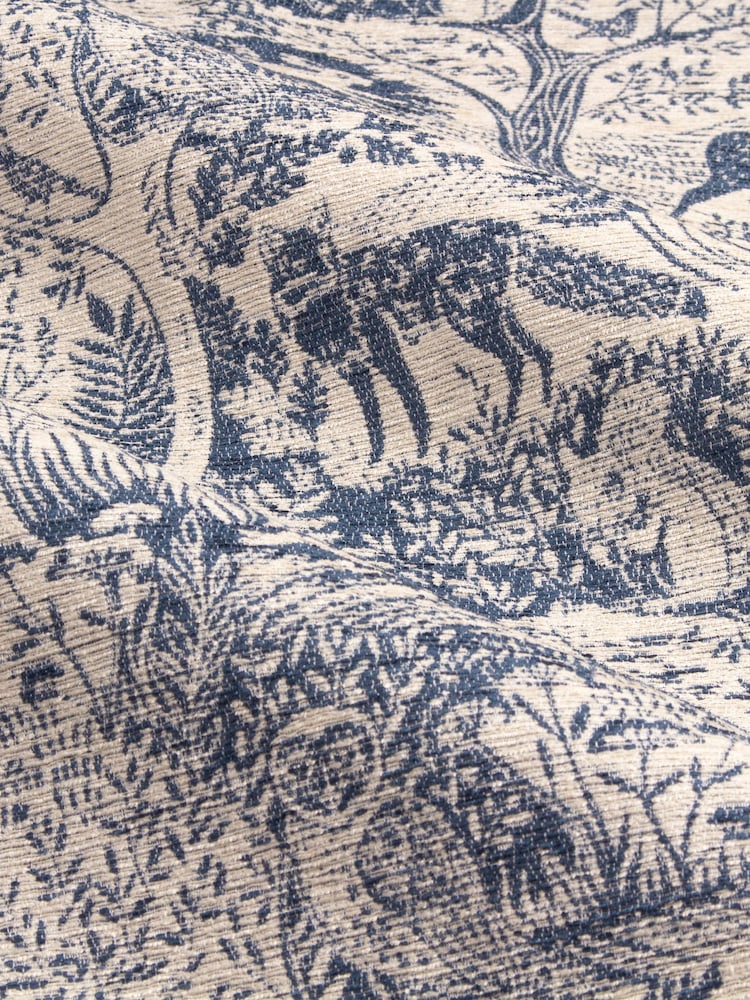 Furn Midnight Winter Woods Chenille Eyelet Curtains - Image 6 of 6