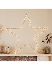 Lights4fun Gold 60cm Gold Osby Star Window Light - Image 1 of 2