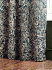 Wylder Wedgewood Bengal Chenille Eyelet Curtains - Image 3 of 5