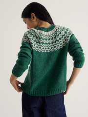 Seasalt Cornwall Green Port Kinnis Merino Jumper - Image 2 of 4