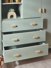 Sage Green Kids Alix Double, 3 drawers Wardrobe - Image 5 of 13