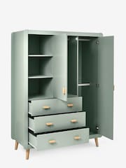 Sage Green Kids Alix Double, 3 drawers Wardrobe - Image 8 of 13