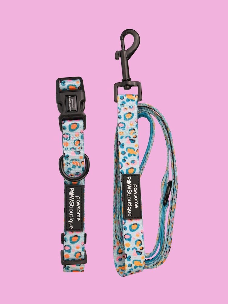 Pawsome Paws Boutique Blue Dog Collar And Lead Set - Image 2 of 4