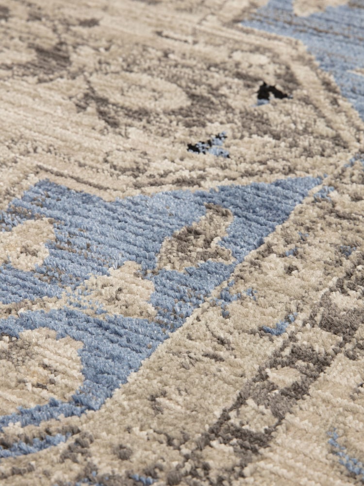 Asiatic Rugs Blue Sovereign Vintage Floral Rug - Image 8 of 8 Asiatic Rugs Blue Sovereign Vintage Floral Rug - Image 8 of 8