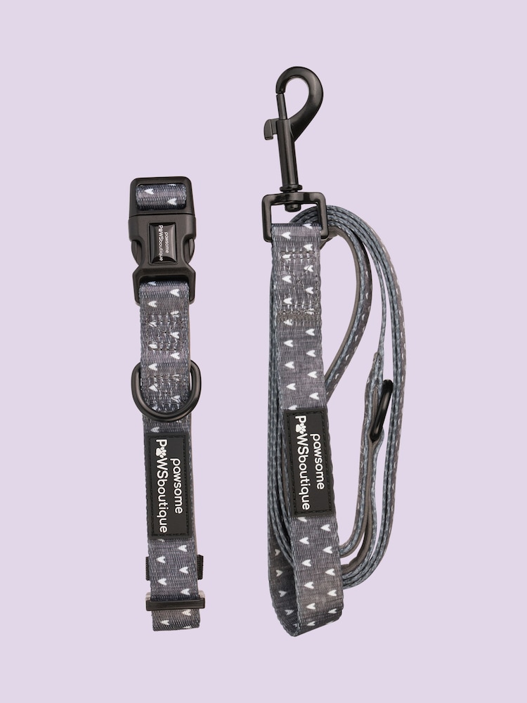 Pawsome Paws Boutique Black Dog Collar And Lead Set - Image 2 of 4