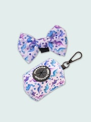 Pawsome Paws Boutique Purple Dog Poo Bag Holder And Bow Tie Set - Image 2 of 5